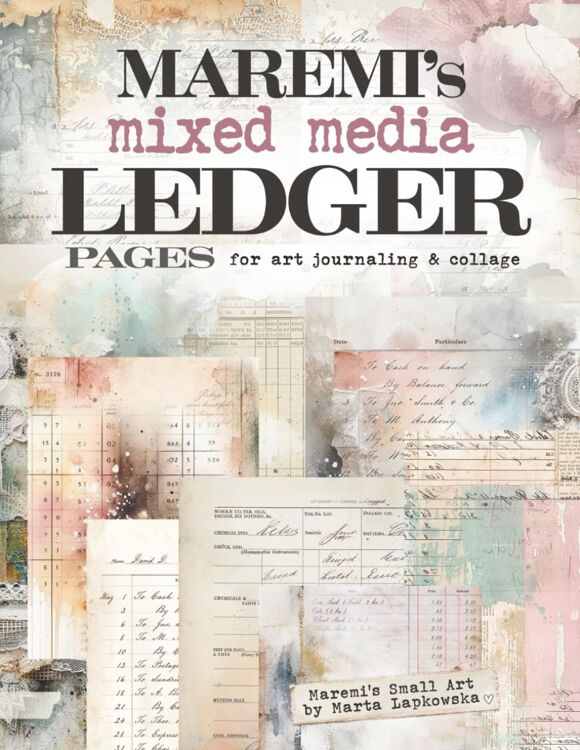 PRE-ORDER - Maremi's Small Art, Mixed Media Books - Ledger Pages