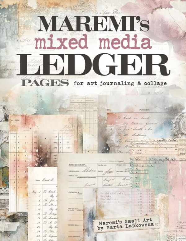 PRE-ORDER - Maremi's Small Art, Mixed Media Books - Ledger Pages