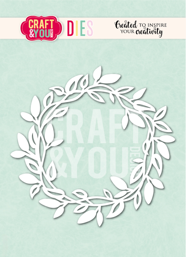 Craft & You, Snijmal, Leaf Wreath - CW408