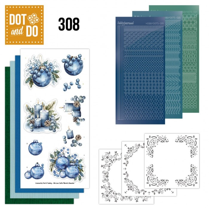 Dot and Do 308, Berrie's Beauties, Blue Christmas - DODO308