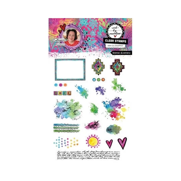 Art by Marlene, Clear Stamp, Splatters & Patterns - ABM-26-STAMP965