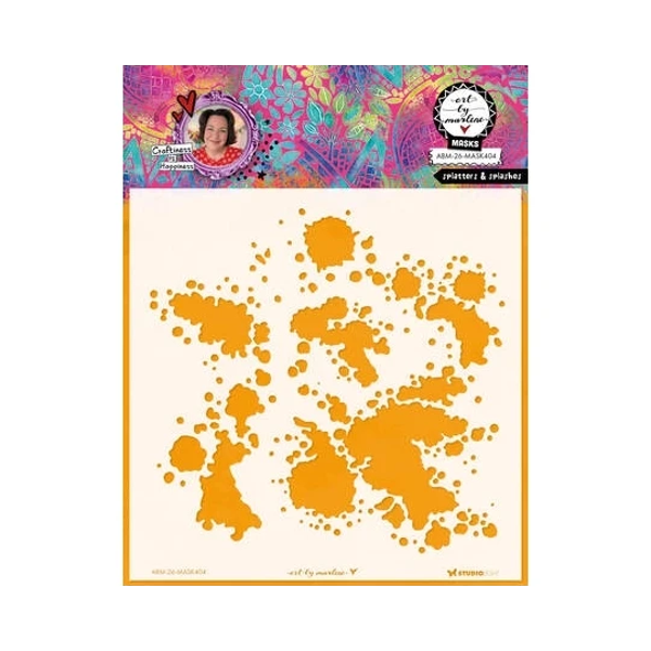 Art by Marlene, Mask Stencil, Splatters & Splashes - ABM-26-MASK404