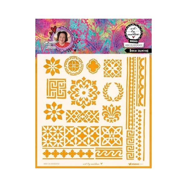Art by Marlene, Mask Stencil, Deco Inspired - ABM-26-MASK403