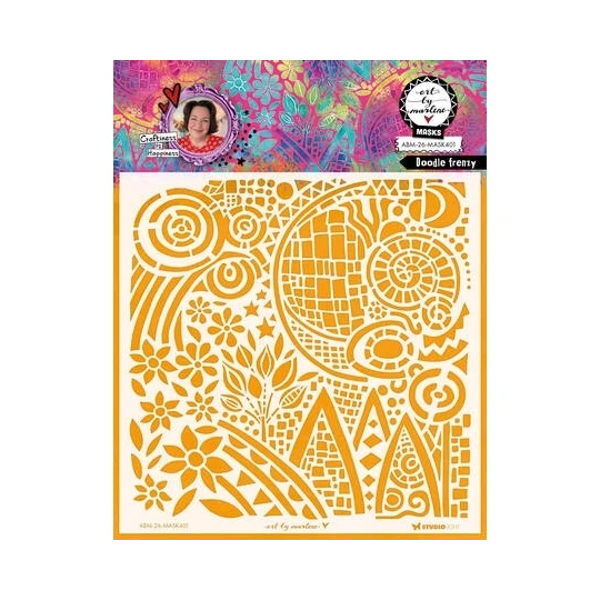 Art by Marlene, Mask Stencil, Doodle Frenzy - ABM-26-MASK401