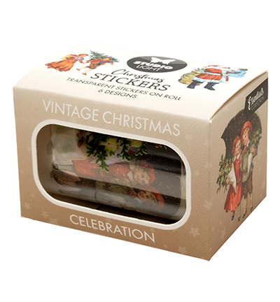Studiolight, Essentials, Clear Stickers, Vintage Christmas, Celebration - SL-ES-STIC47