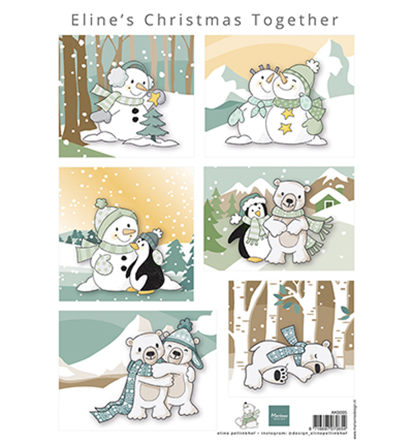 Marianne Design, Knipvel, Eline's Christmas Together - AK0095