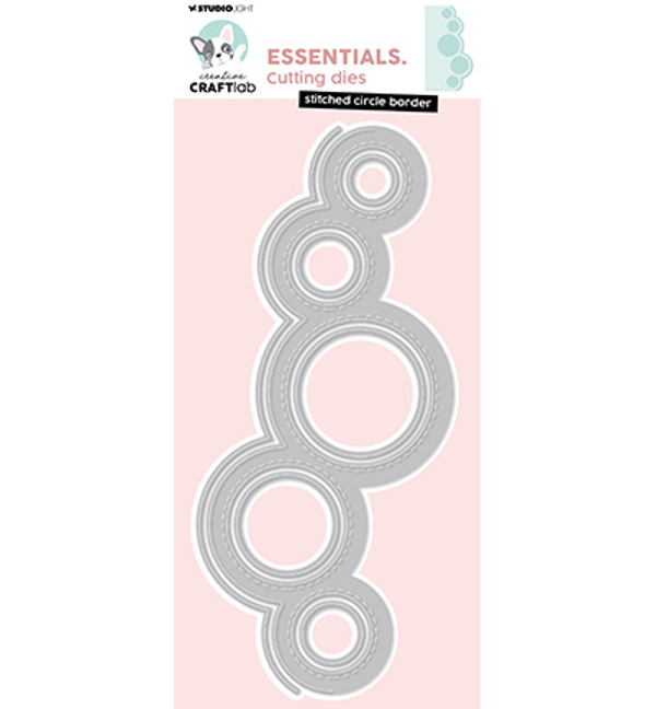 CraftLab, Essentials, Stitched Circle Border - CCL-ES-CD982