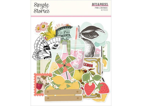 Simple Stories, Die Cuts, Pink Lemonade , Bits & Pieces - 26319