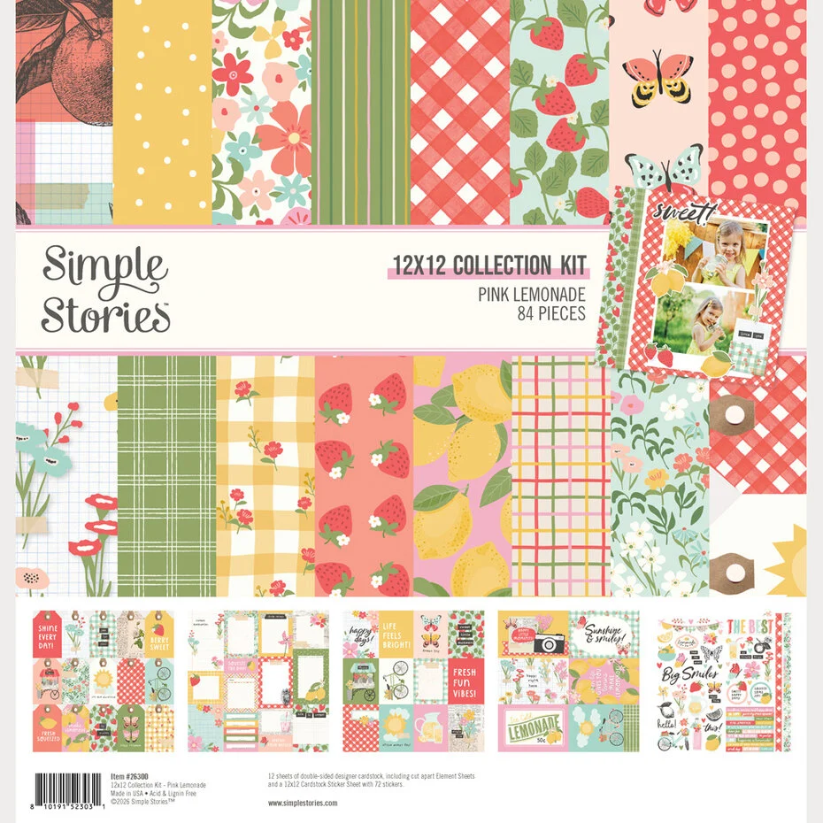 Simple Stories, Collection Kit, Pink Lemonade - 26300