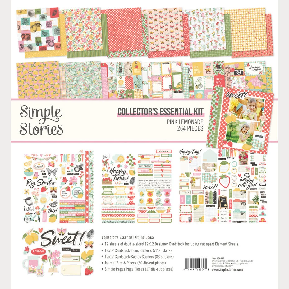 Simple Stories, Collector's Essential Kit, Pink Lemonade - 26301