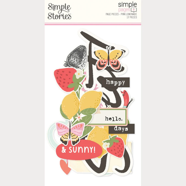 Simple Stories, Simple Page Pieces, Pink Lemonade - 26325