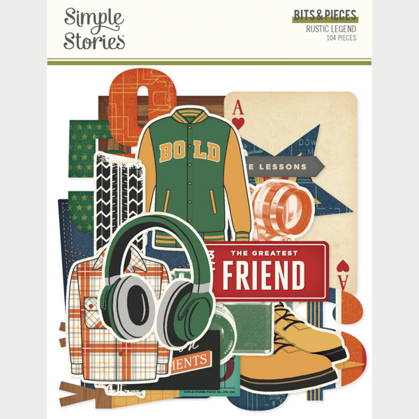 Simple Stories, Bits & Pieces, Rustic Legend - 26619