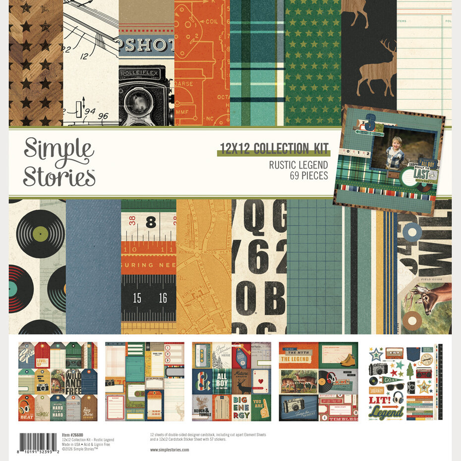 Simple Stories, Collection Kit, Rustic Legend - 26602
