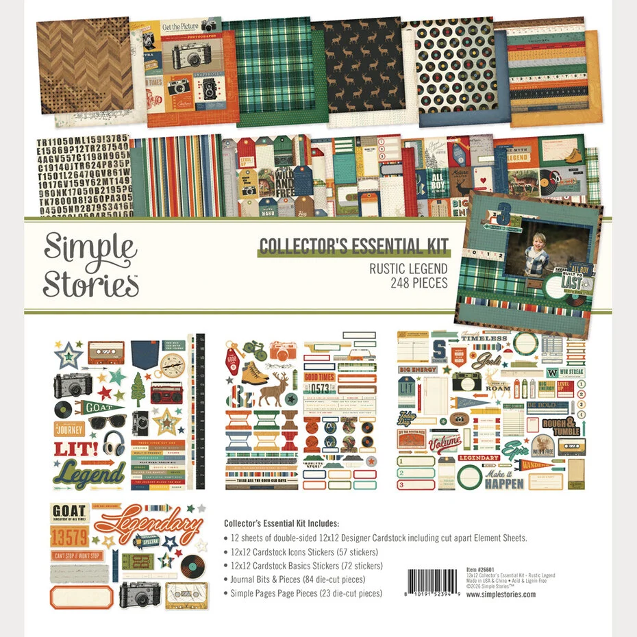 Simple Stories, Collector's Essential Kit, Rustic Legend - 26601