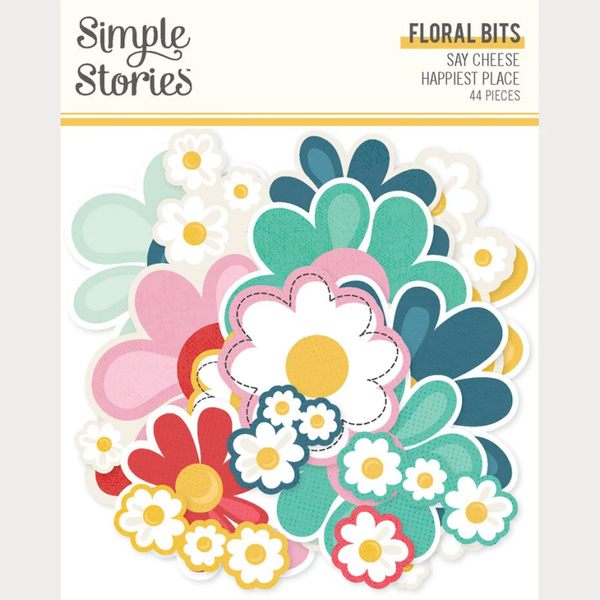 Simple Stories, Floral Bits & Pieces, Say Cheese, Happiest Place - 26229