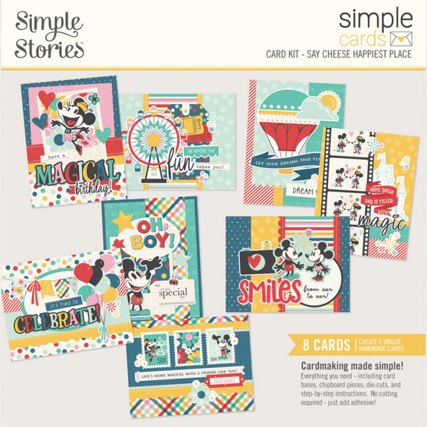 Simple Stories, Simple Cards Kit, Say Cheese, Happiest Place - 26237