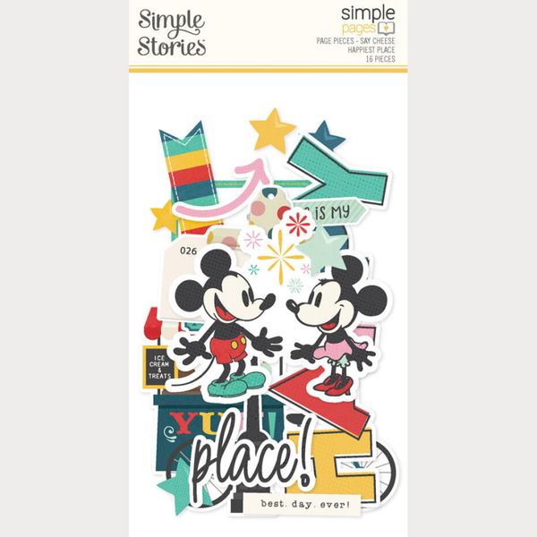 Simple Stories, Simple Pages Pieces, Say Cheese, Happiest Place - 26234