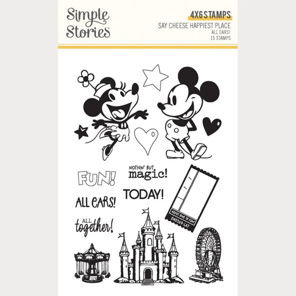 Simple Stories, Clear Stamp, Say Cheese, Happiest Place, All Ears! - 26224