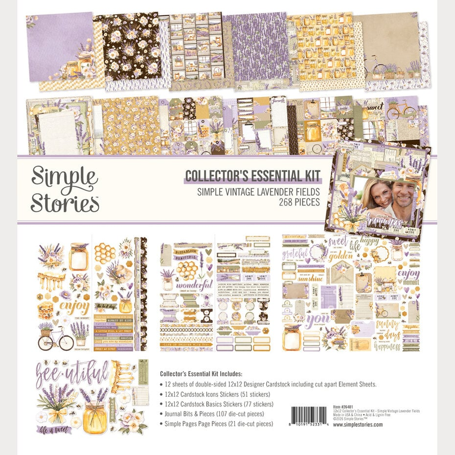 Simple Stories, Collector's Essential Kit, Lavender Fields  - 26401
