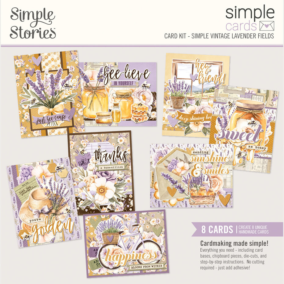 Simple Stories, Simple Cards Kit, Lavender Fields  - 26434