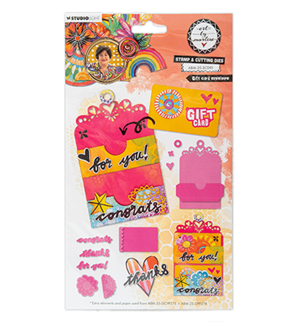 Studiolight, Art by Marlene, Stamp + Cutting Die, Giftcard Envelope - ABM-25-SCD91
