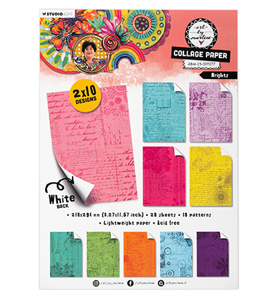 Studiolight, Art by Marlene, Collage Paper, Brights - ABM-25-DPP277