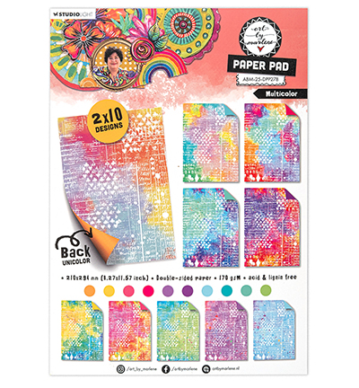 Studiolight, Art by Marlene, Paperpad, Multicolor - ABM-25-DPP278