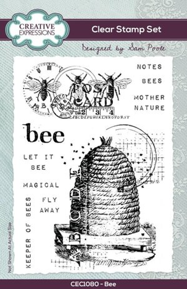 Sam Poole, Clear Stamp, Bee - CEC1080