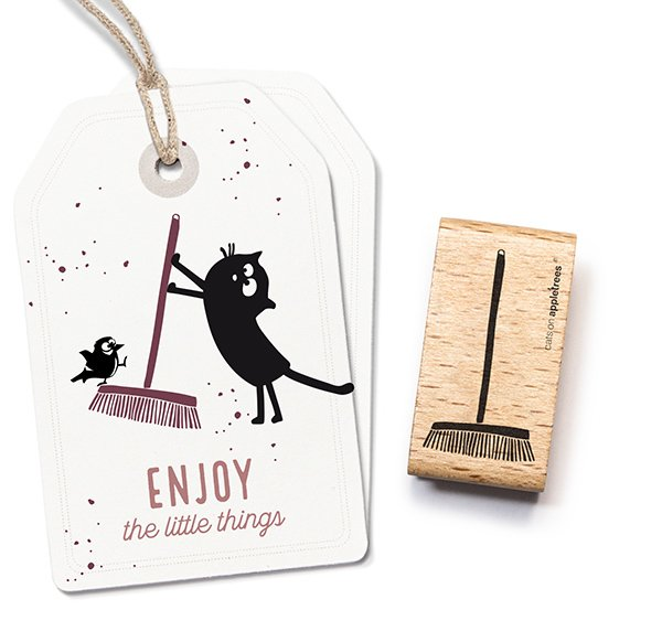Cats on Appletrees, Stempel, Bezem - 27299