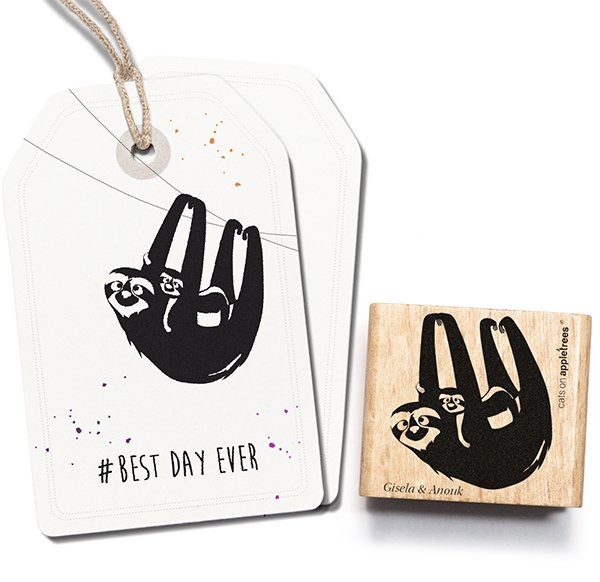 Cats on Appletrees, Stempel, Luiaard Gisela & Anouk - 2515