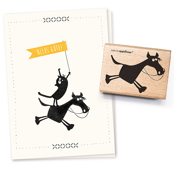Cats on Appletrees, Stempel, Paard Hugobald - 2227