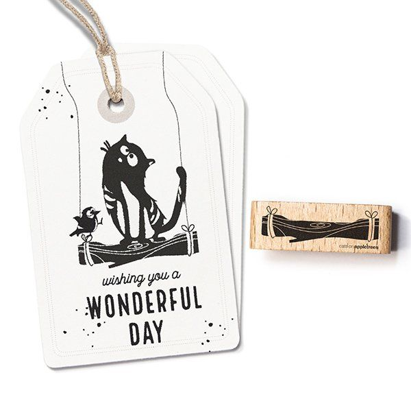 Cats on Appletrees, Stempel, Houten Schommel - 27377