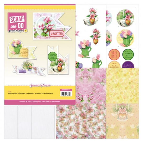 Scrap and Do, Simply the Best 4, Jeanine's Art, Summer Flowers - SCDOSB004
