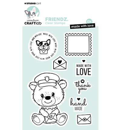 CraftLab, Stamp, Friendz, Made with Love - CCL-FR-STAMP709