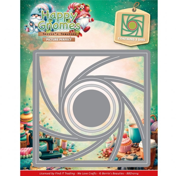 Berrie's Beauties, Snijmal, Happy Gnomes, Picture Perfect - BBD10114