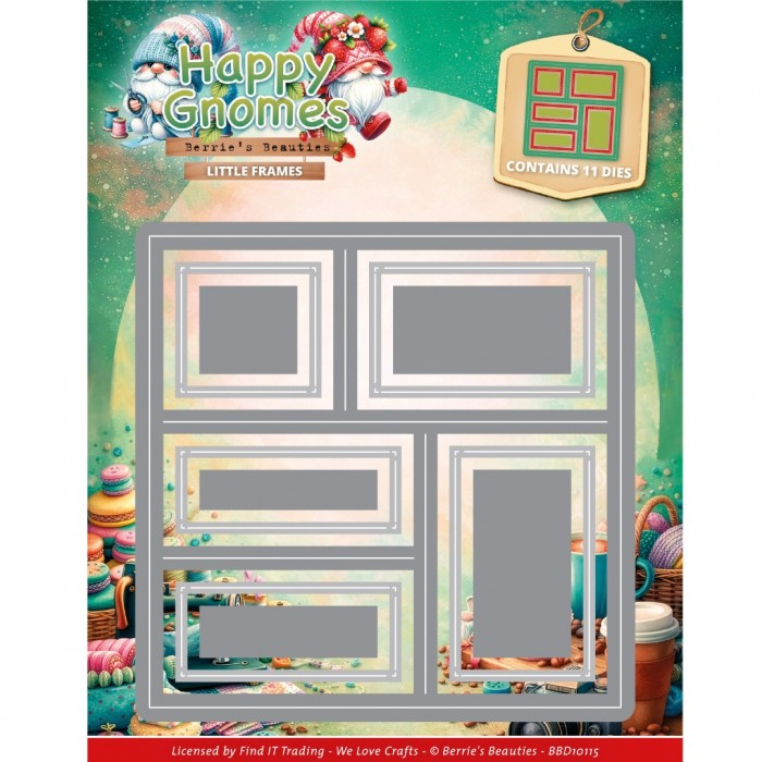 Berrie's Beauties, Snijmal, Happy Gnomes, Little Frames - BBD10115