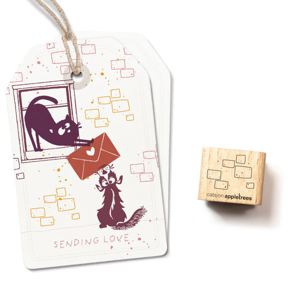 Cats on Appletrees, Stempel, Brickwork Outline - 28127