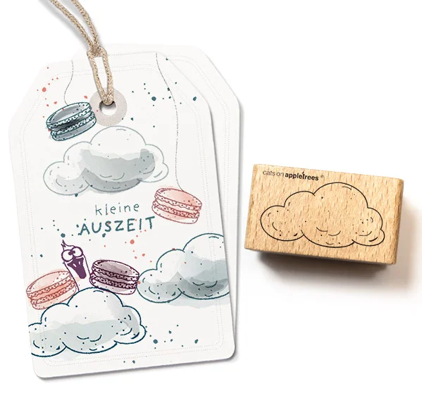 Cats on Appletrees, Stempel, Wolk 4, Groot - 28252