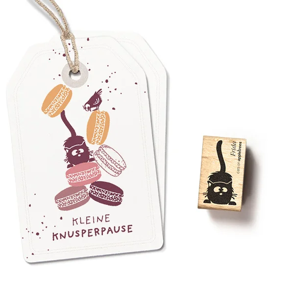 Cats on Appletrees, Stempel, Kat Frida gebukt - 28364
