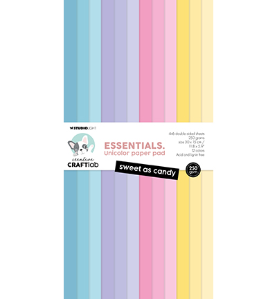 CraftLab, Unicolor Paperpad, Essentials, Sweet as Candy - CCL-ES-UPP357