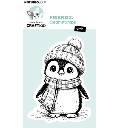 PRE-ORDER - CraftLab, Clear Stamp, Friendz, Elvis - CCL-FR-STAMP963