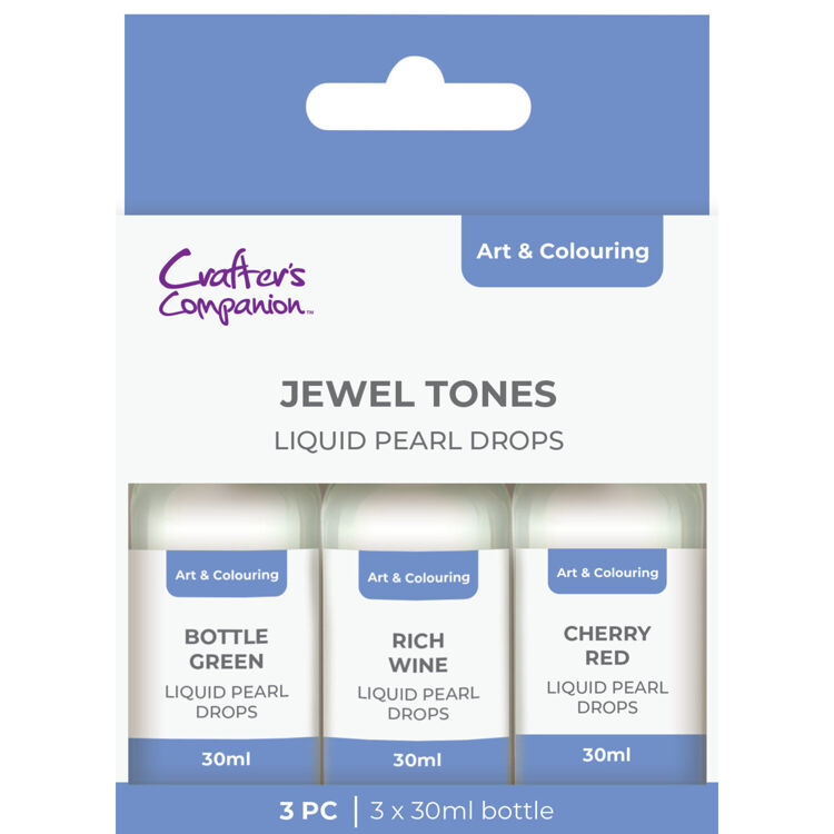 Crafter's Companion, Liquid Pearl Drops, Jewel Tones - CC-PDROP-JEW