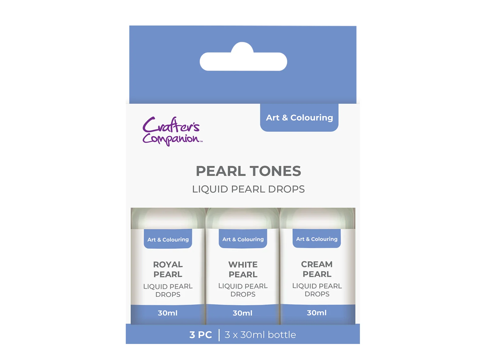 Crafter's Companion, Liquid Pearl Drops, Pearl Tones - CC-PDROP-PEA