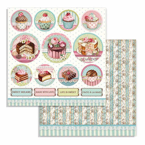 Stamperia, Scrapbookvel, Mini Cake, Rounds - SBB737