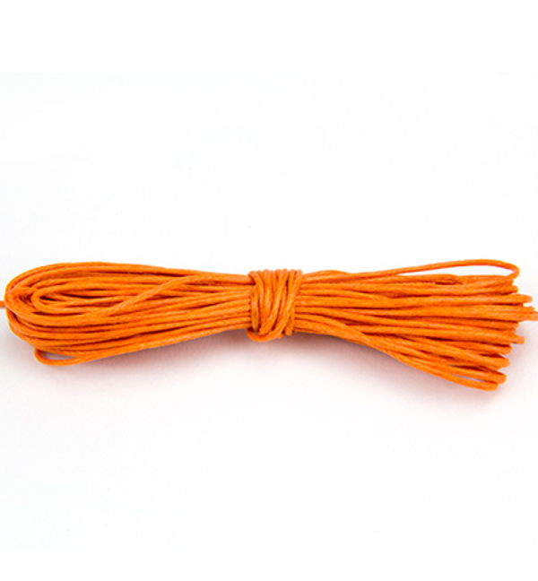 Hobby & Crafting Fun, Waxed Cotton Cord, Orange - 12282-8213