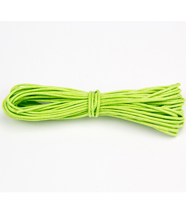 Hobby & Crafting Fun, Waxed Cotton Cord, Neon Green - 12282-8214