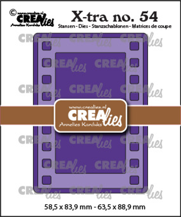 Crealies, Snijmal, Xtra, ATC Filmstrip - CLXtra54