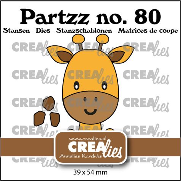 Crealies, Snijmal, Partzz, Giraf - CLPartzz80