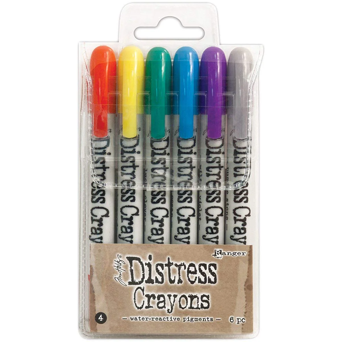 Ranger, Distress Crayons, Set 4  - TDBK51749