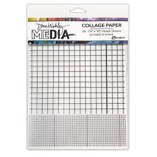 Dina Wakley Media, Collage Paper, Grid - MDA81821